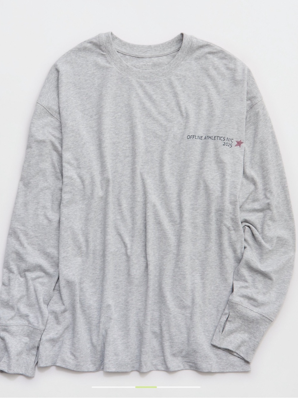 Aerie OFFLINE Let's Stretch Long
Sleeve Boyfriend Tee